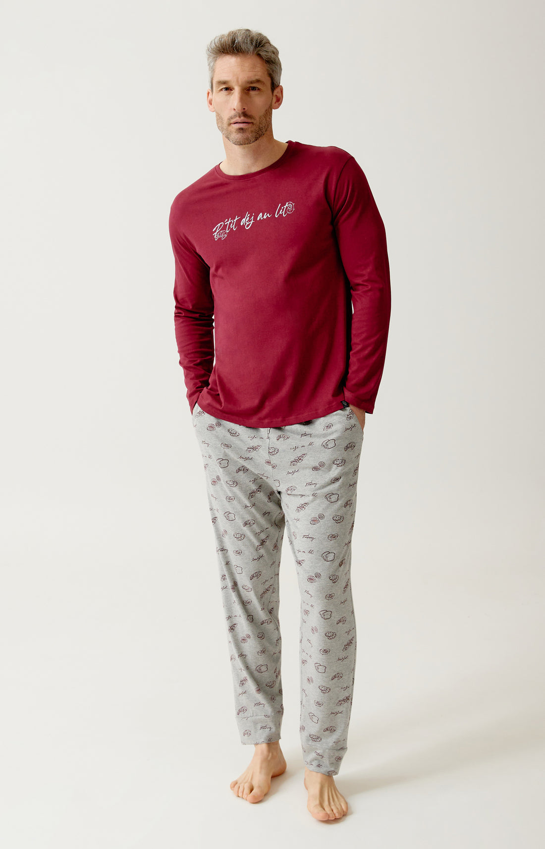 Pyjama en jersey de coton léger Homme P&