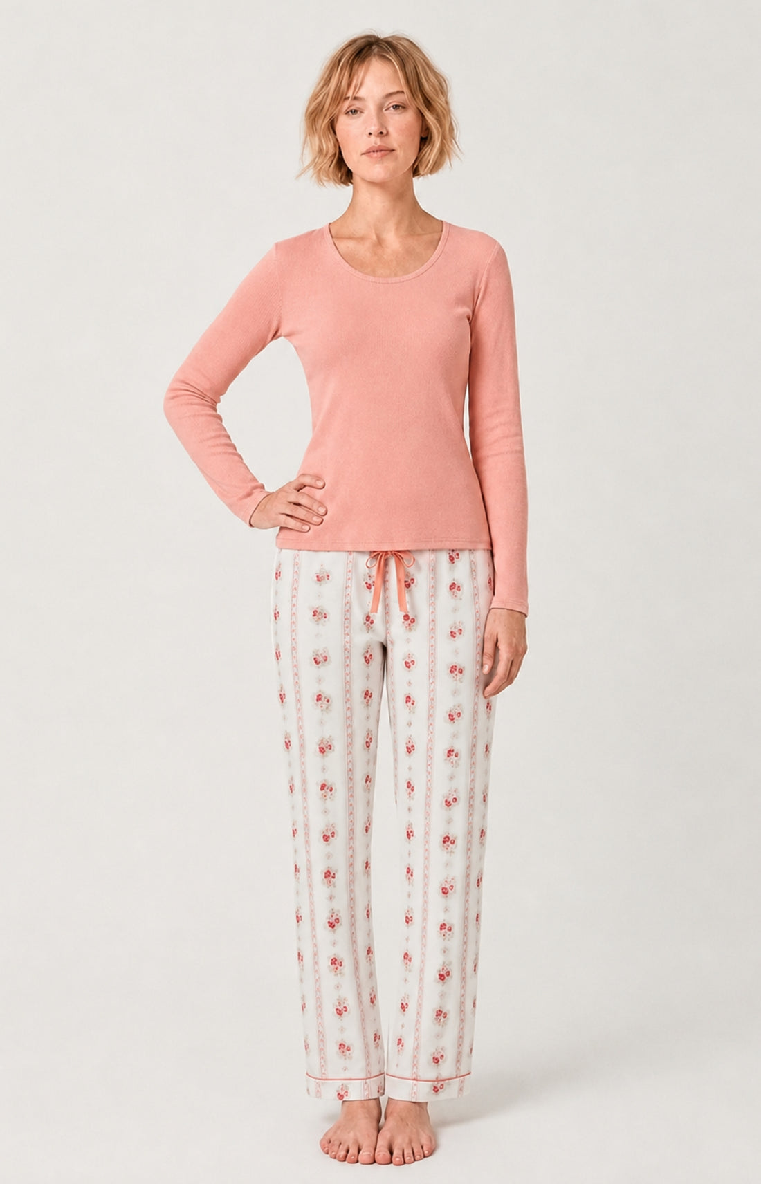 Pantalon en Pilou des Vosges Femme Rosalie ivoire 1
