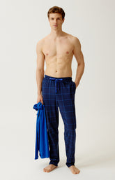 Pyjama en jersey de coton épais Homme Windsor marine 6