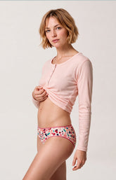 Culotte en jersey de coton Femme Léopoldine multicolore 2