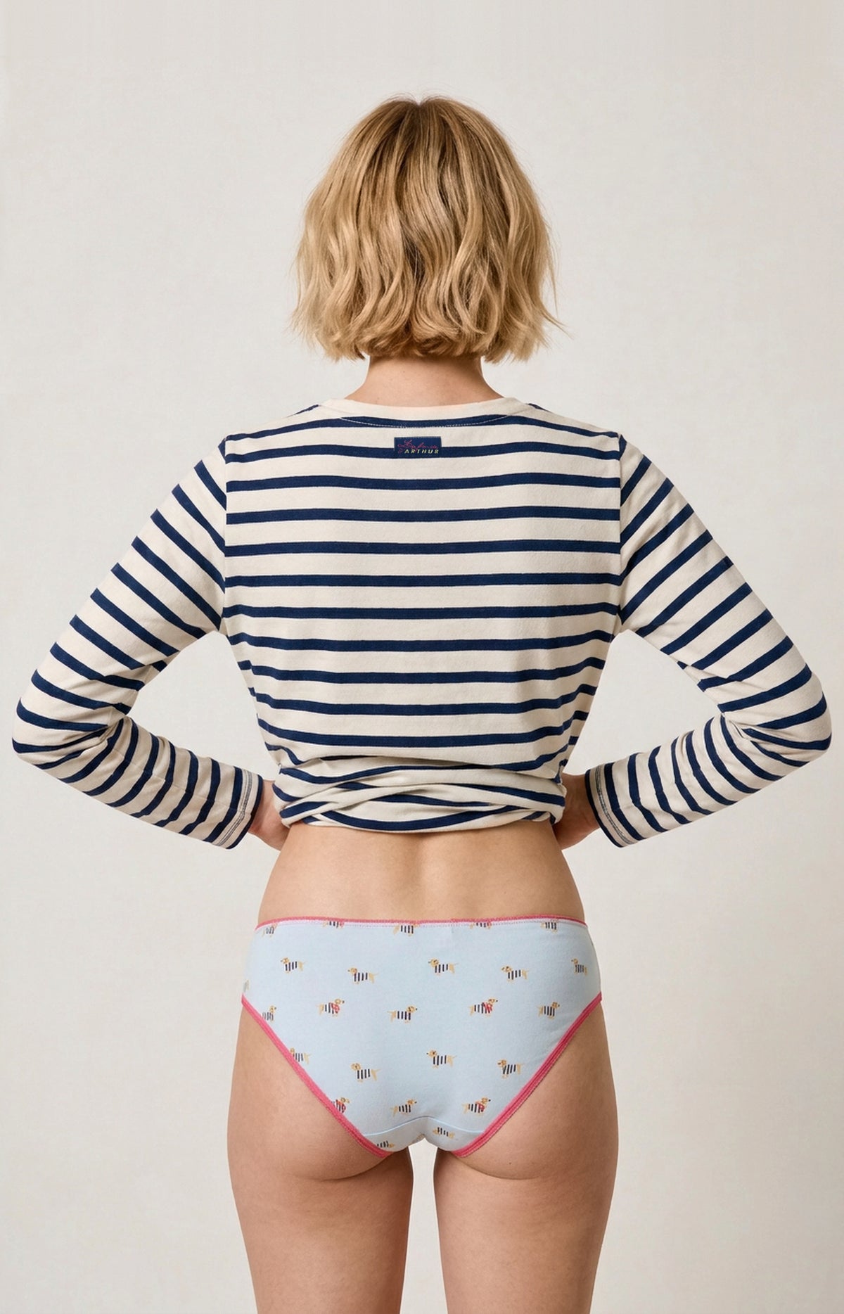 Culotte en jersey de coton Femme Tobbie ciel 4