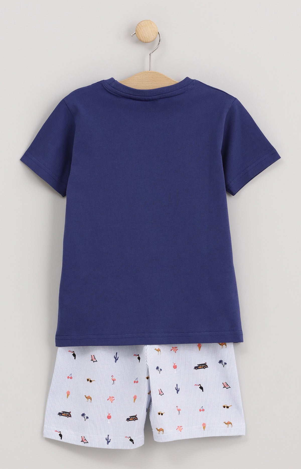 Pyjama Enfant Mode vacances ON Imprimé rayures et illustrations vacances 3