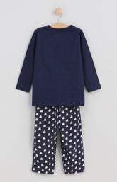 Pyjama long enfant mixte halloween fantôme bleu marine 3