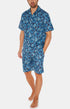 Pyjama court boutonné Homme Tropique Marine 1