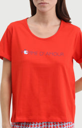 Pyjashort Femme Pomme d&