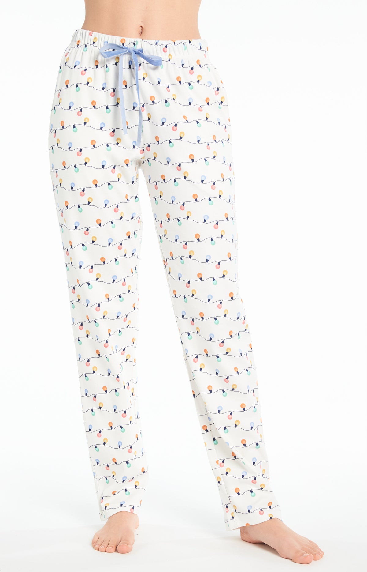 Pyjama long Femme Ampoule Blanc et Ivoire 6
