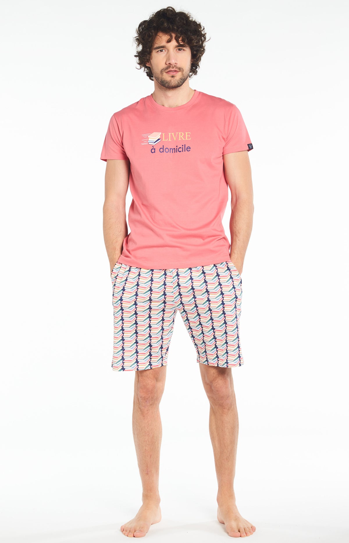 Pyjashort Homme Livre à domicile Multicolore 2