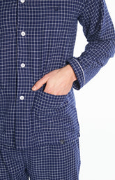 Pyjama Homme long Homme Pilou Classique Marine 6