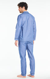 Pyjama Homme long Homme Pilou Clock Bleu 5
